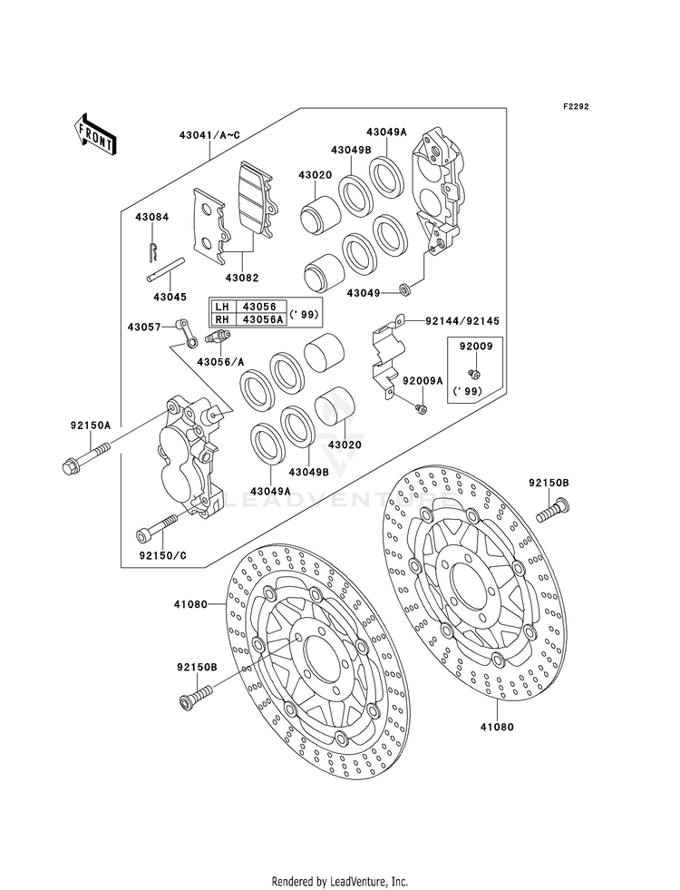 Front Brake Schematic