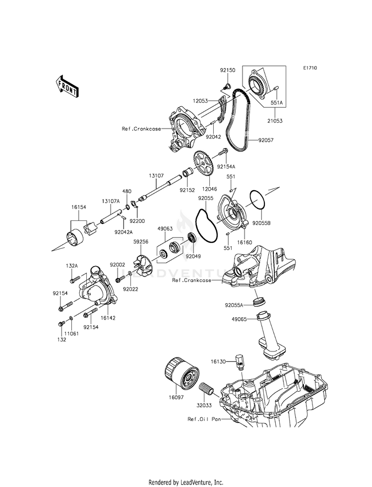 Oil Pump/Oil Filter Schematic