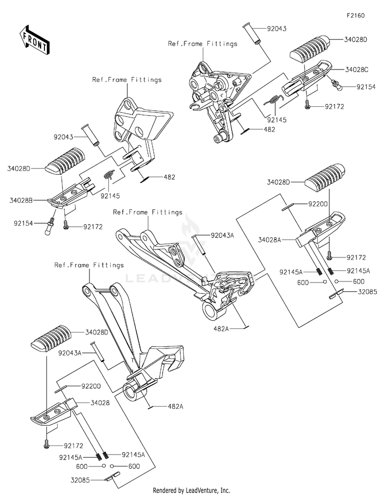 Footrests Schematic
