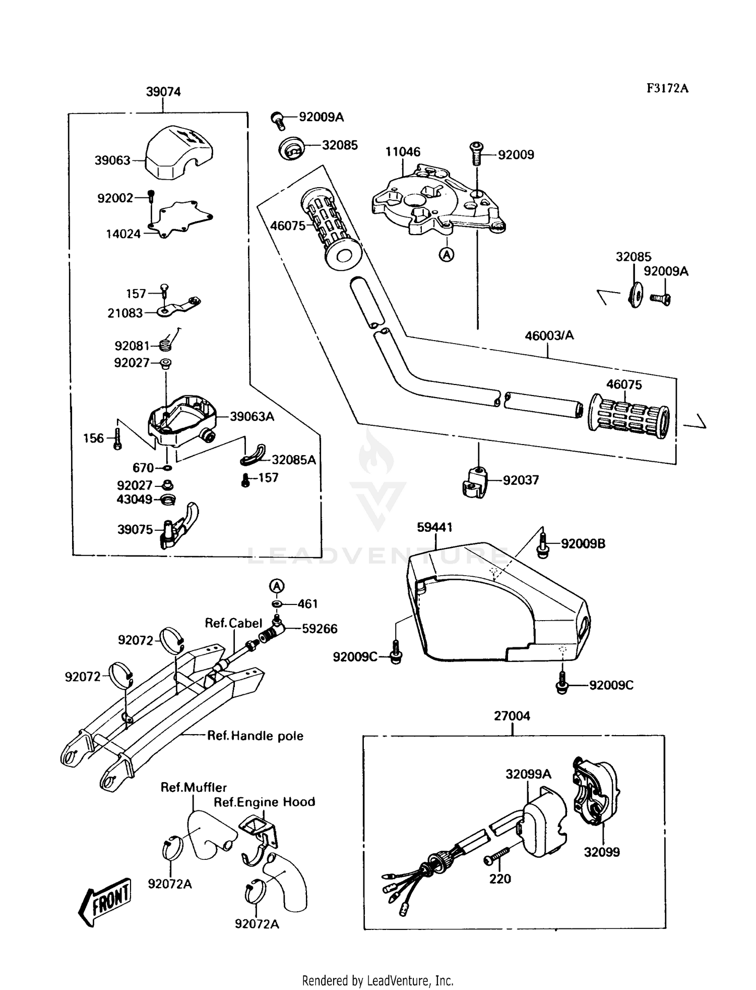 HANDLEBAR (JS300-A2/A3/A4)