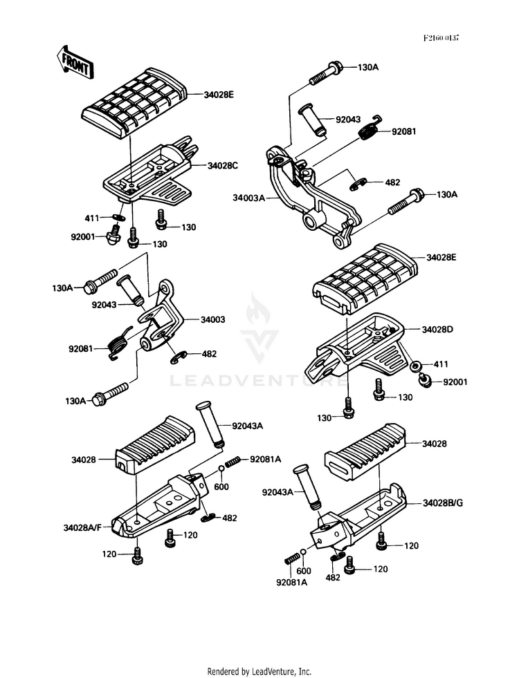 Footrests Schematic