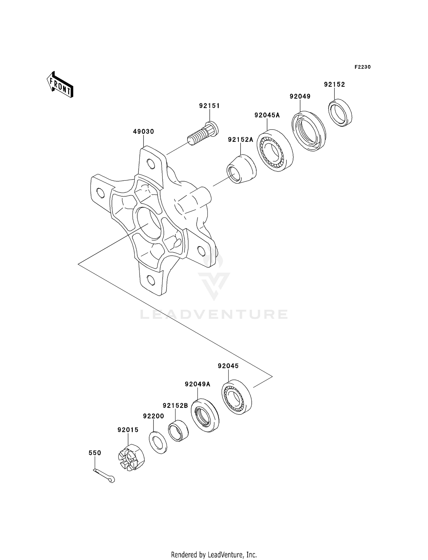FRONT HUB