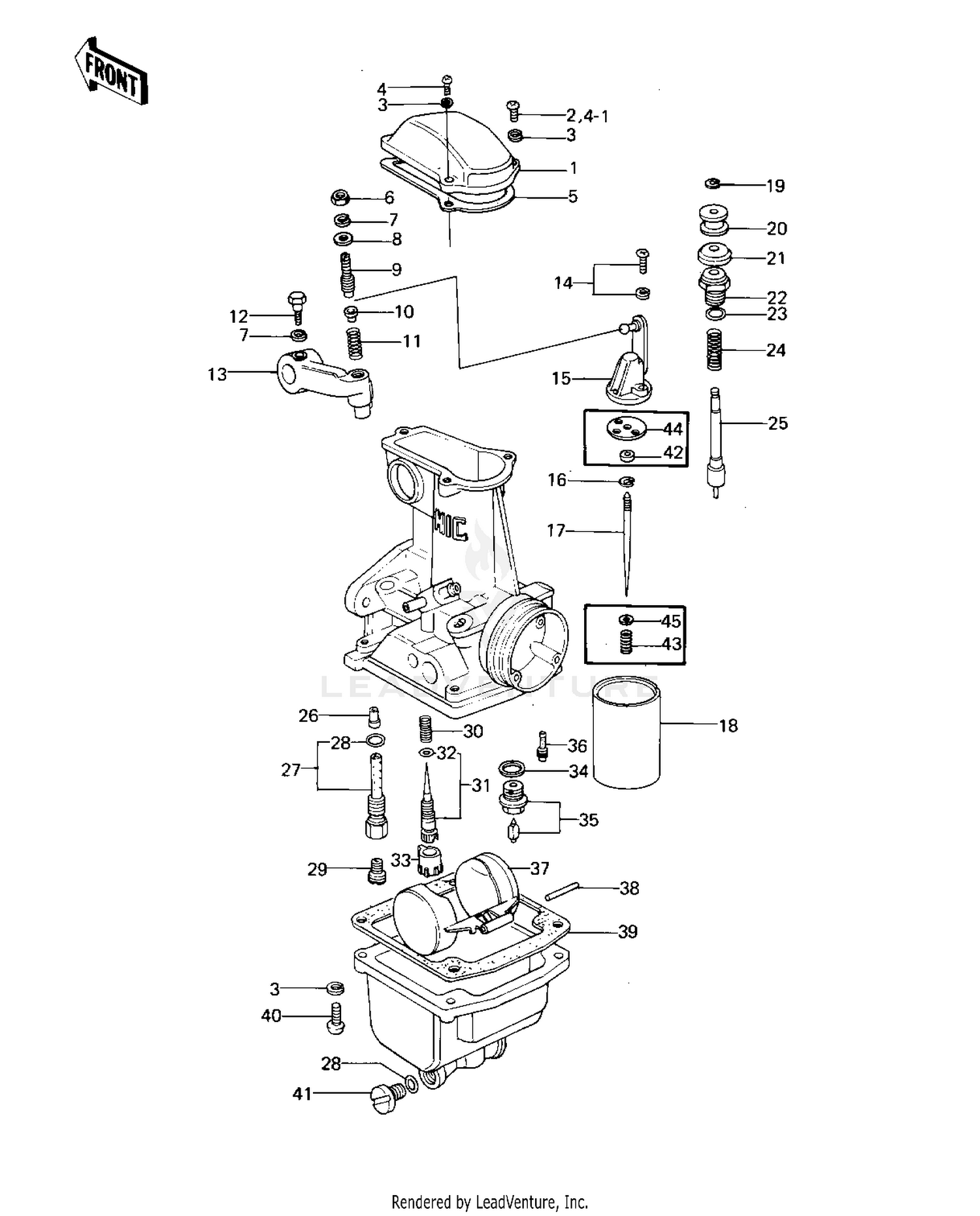 CARBURETOR PARTS ('77-'78 A1/A2/A2A)