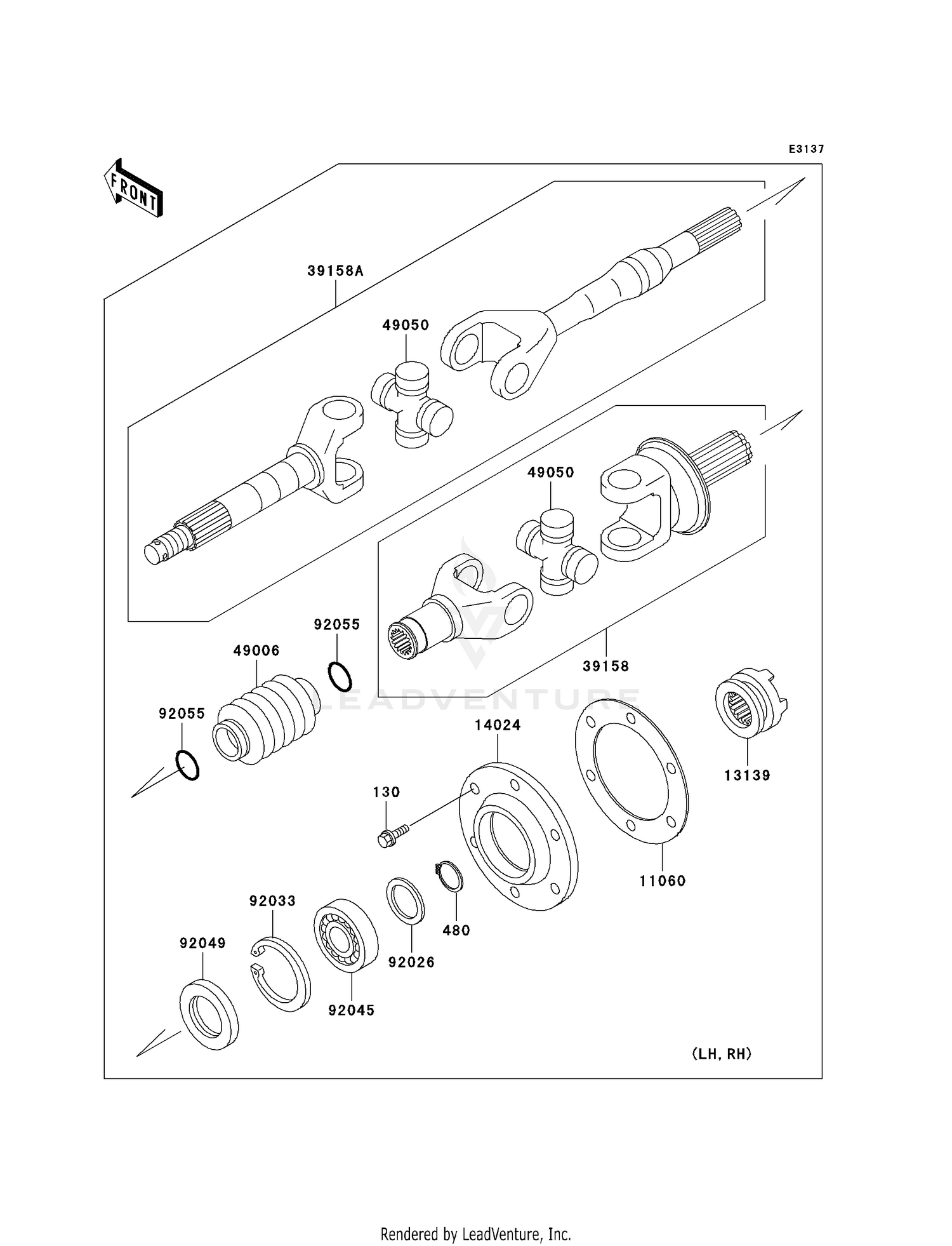 DRIVE SHAFT-REAR