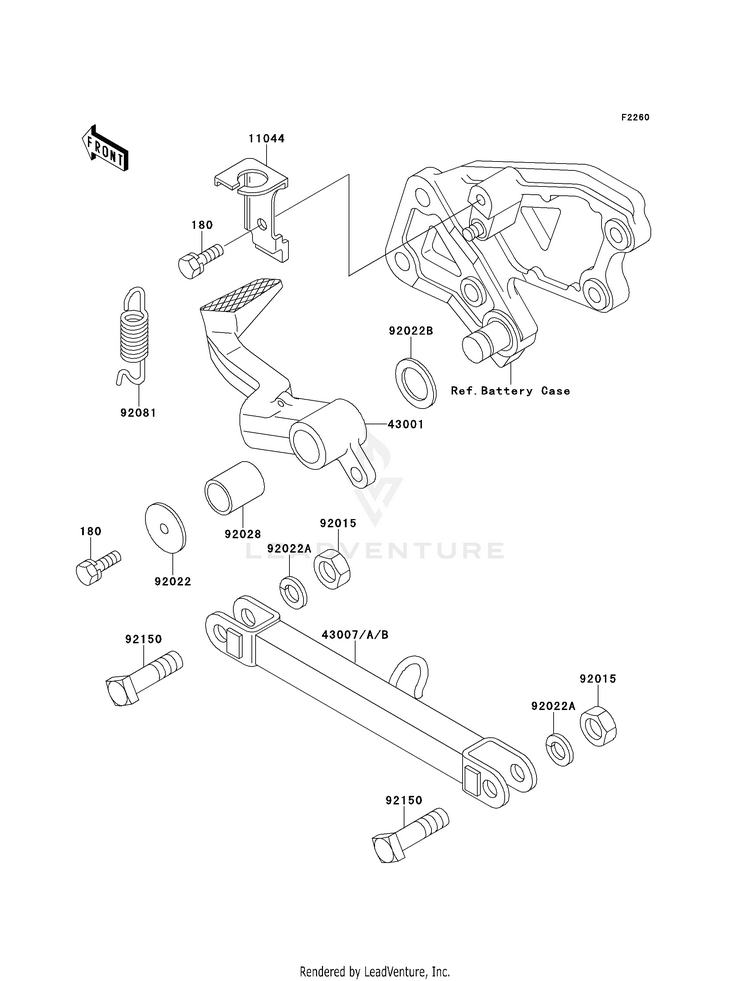Brake Pedal/Torque Link Schematic