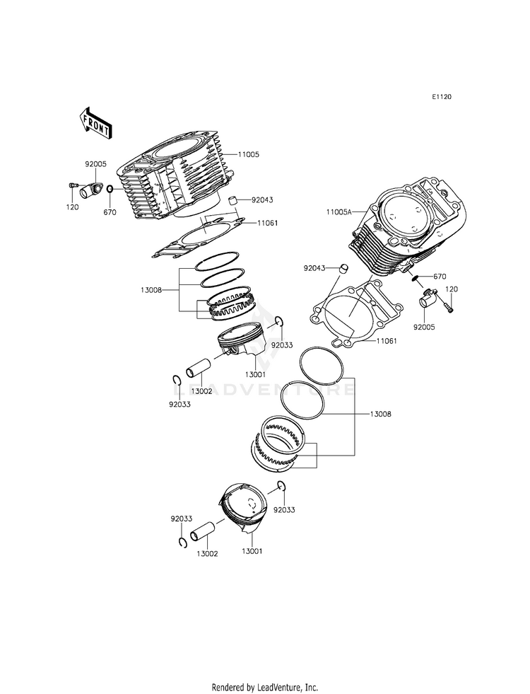 Cylinder/Piston(S) Schematic