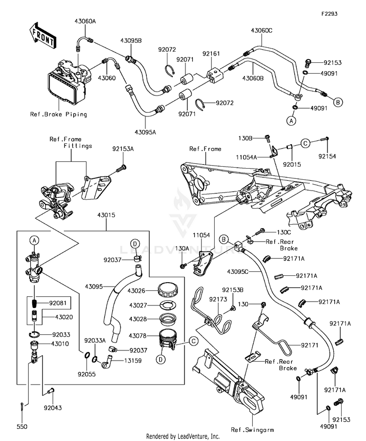 Rear Master Cylinder Schematic