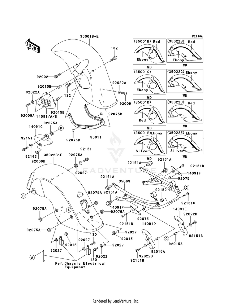 Fenders (R2-R5) Schematic