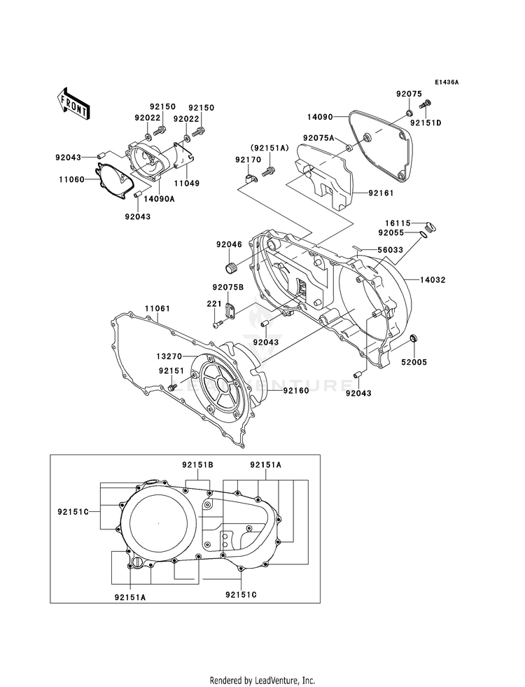 Right Engine Cover(S) Schematic