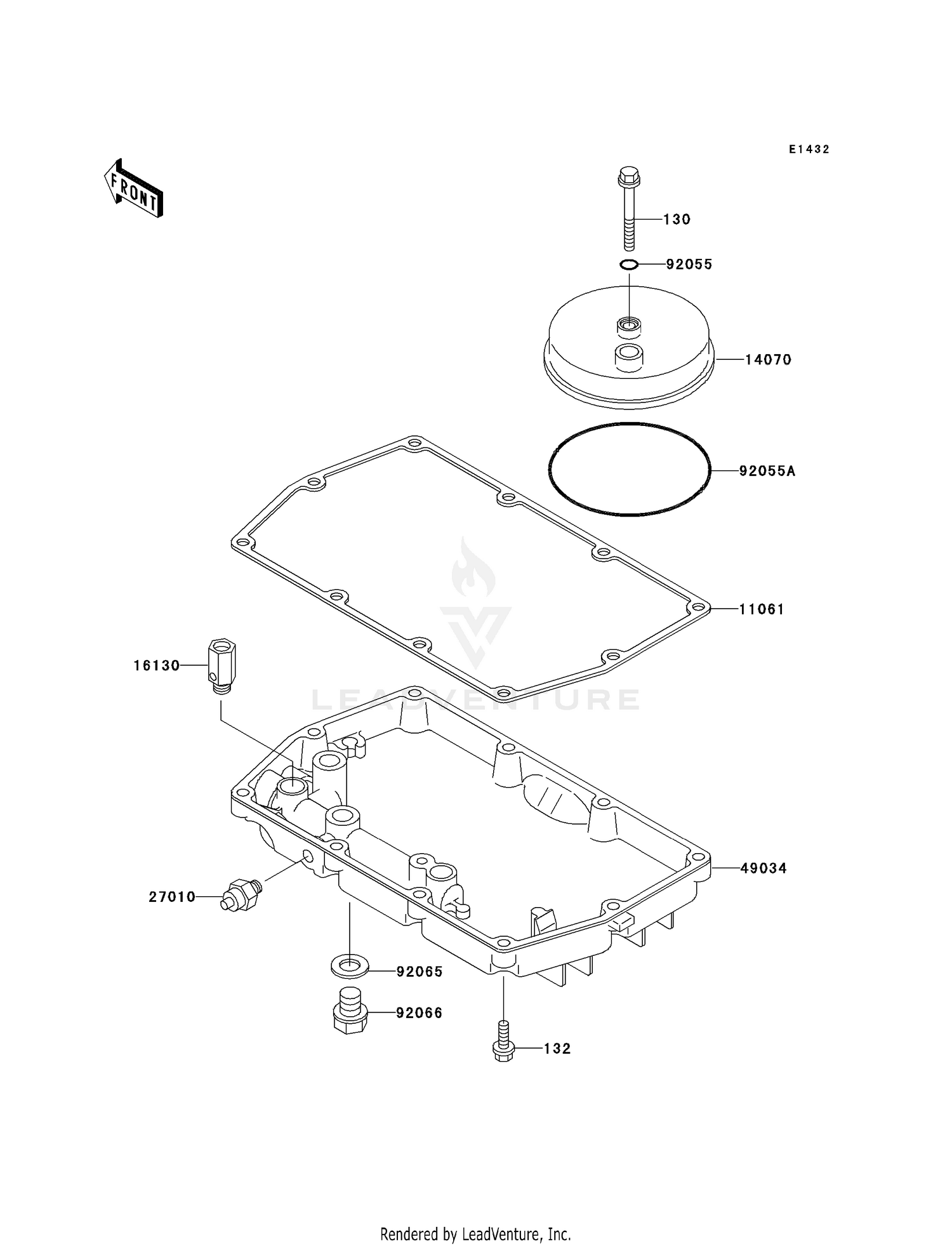 BREATHER COVER/OIL PAN