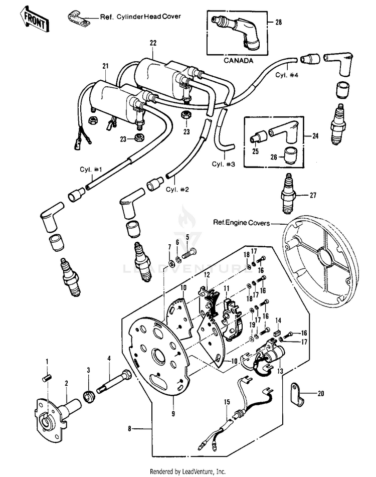 Ignition ('78 C1/C1a) Schematic