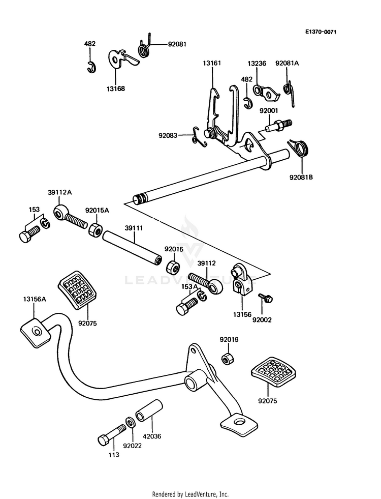 Gear Change Mechanism Schematic