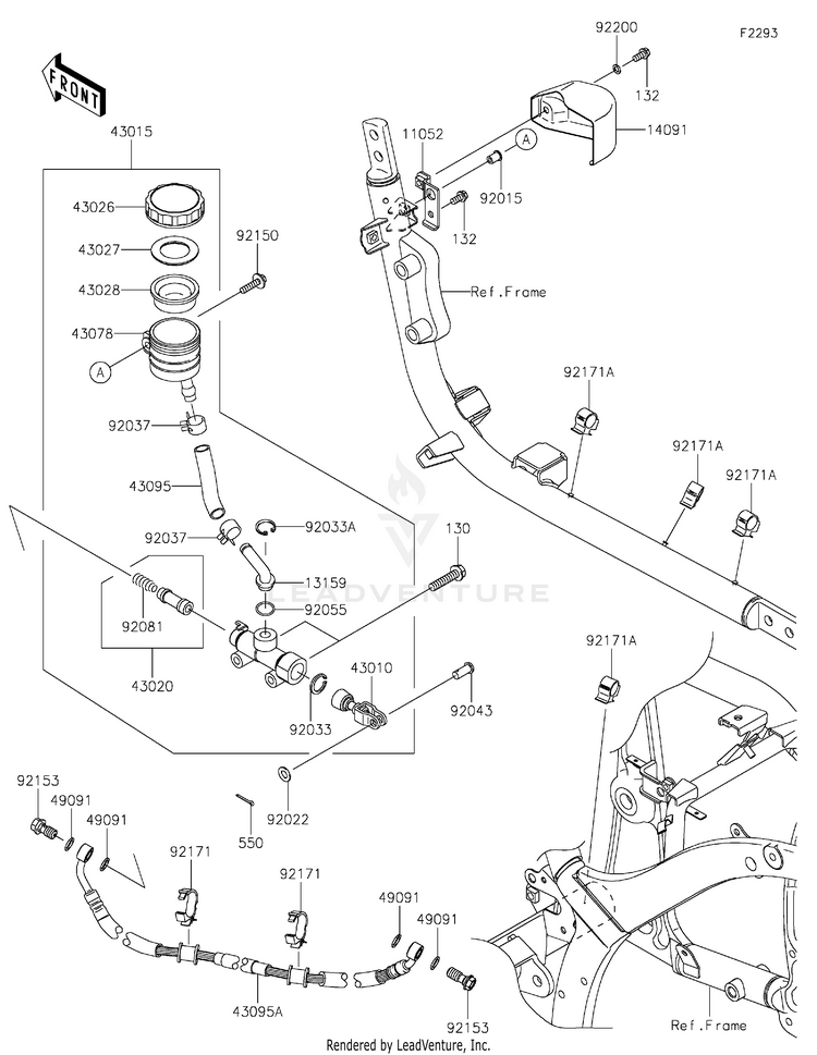 Rear Master Cylinder Schematic