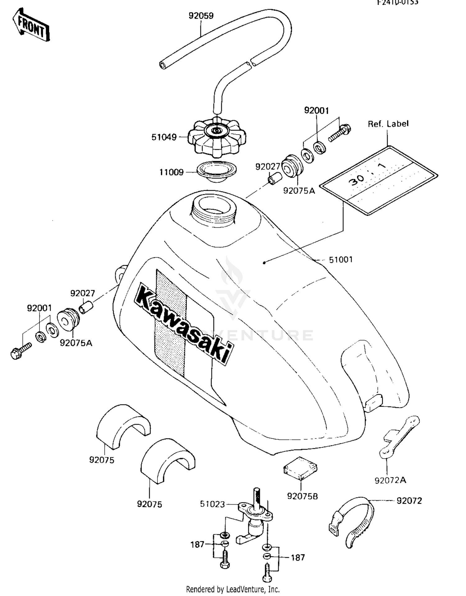FUEL TANK ('84 KX80-E2)