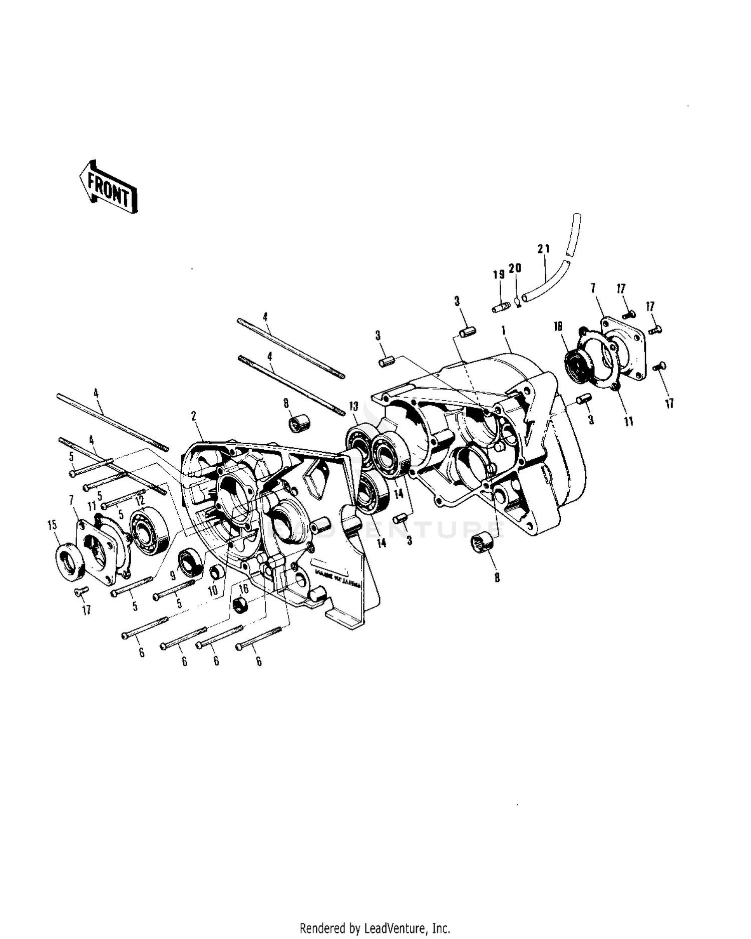 CRANKCASE ('76-'80)