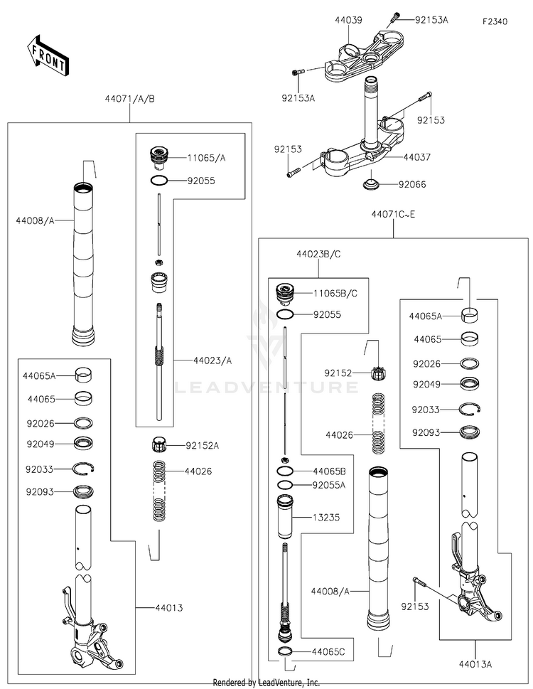 Front Fork Schematic