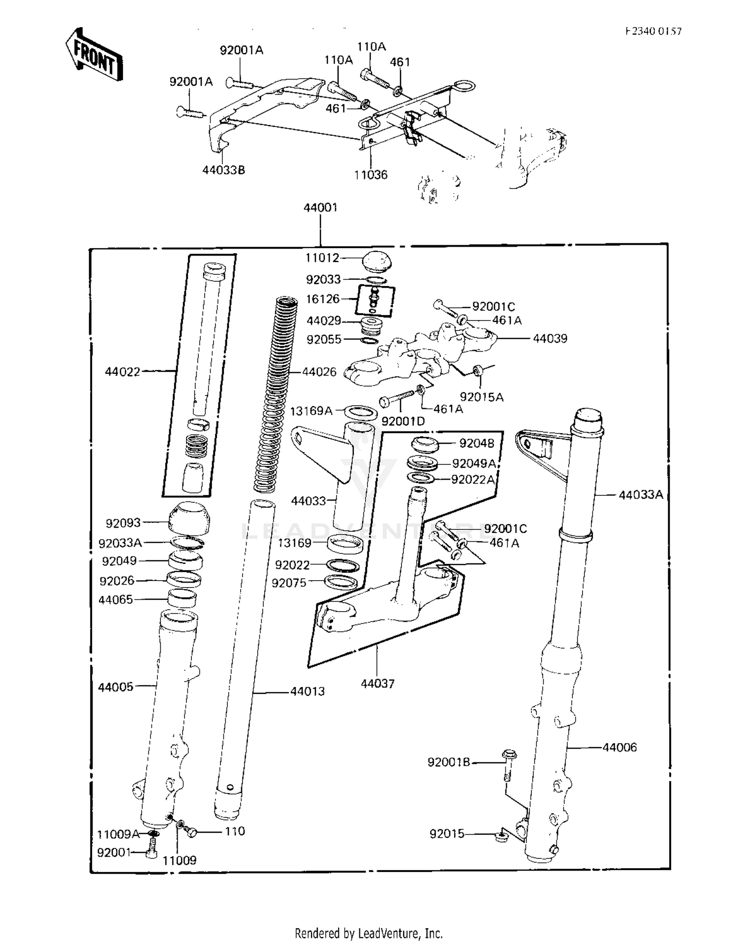 FRONT FORK (KZ550-A4)