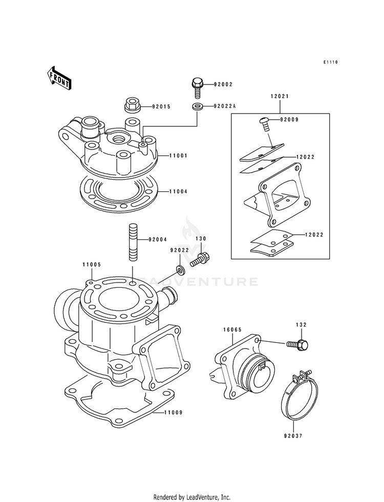 Cylinder Head/Cylinder Schematic