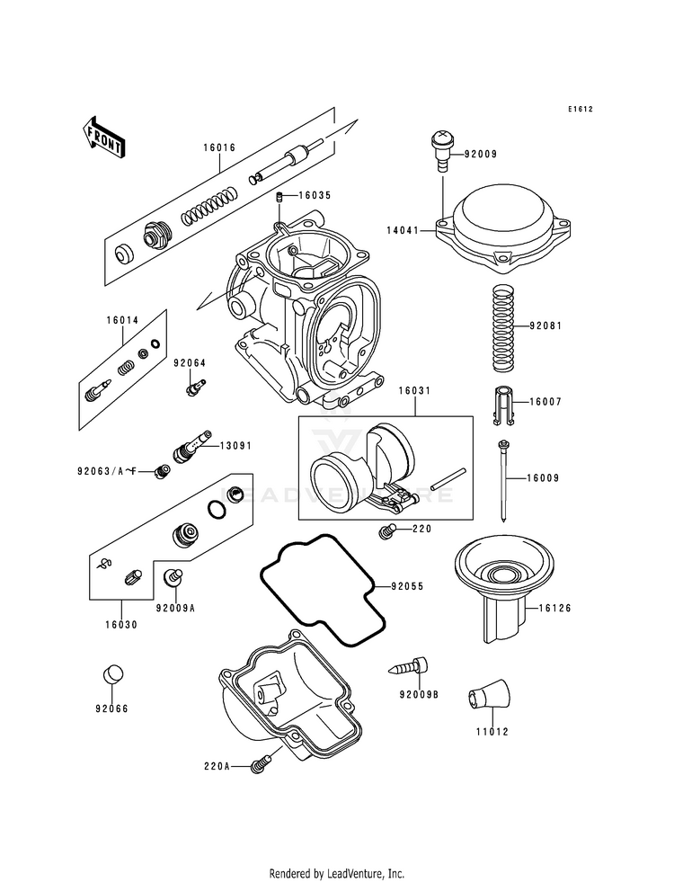 Carburetor Parts Schematic