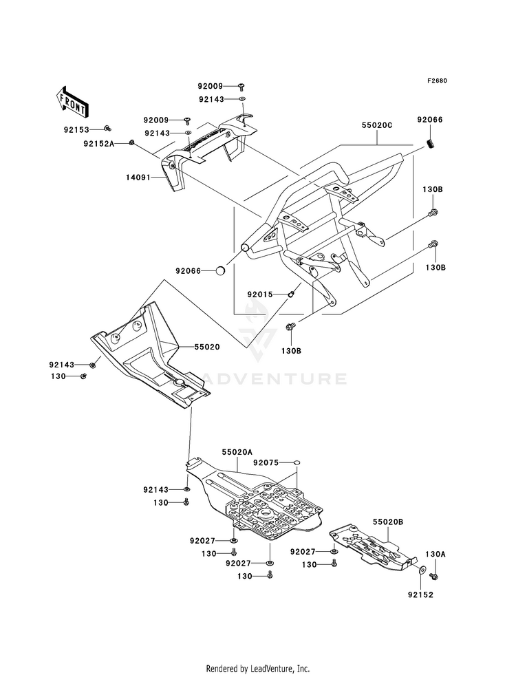 Guard(S) KVF650H8F Brute Force 650 4x4i (2008) Schematic