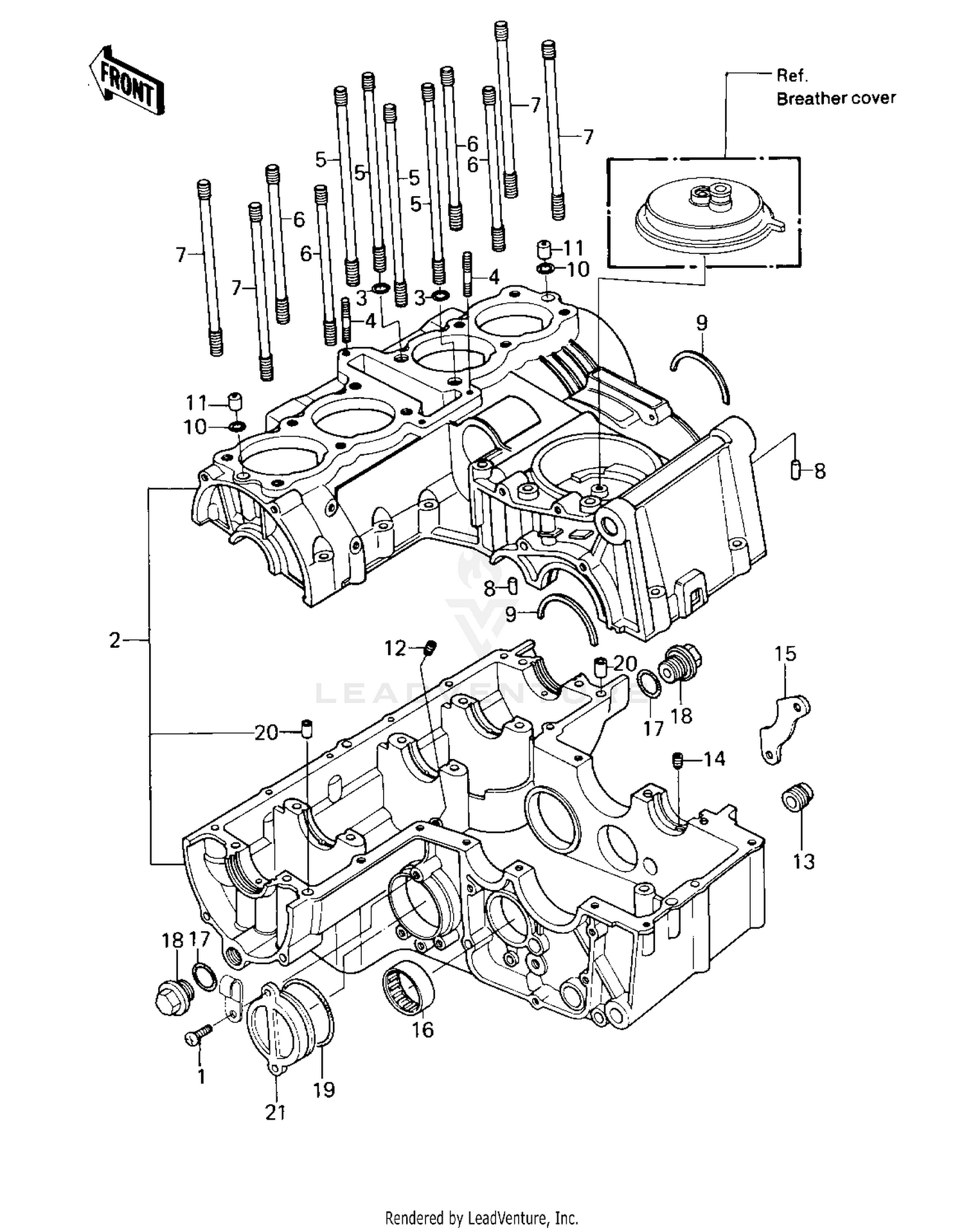 CRANKCASE ('80-'81 A1/A2)