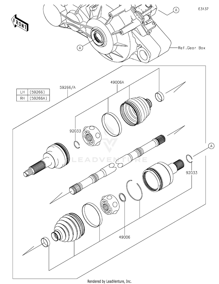 Drive Shaft-Rear Schematic