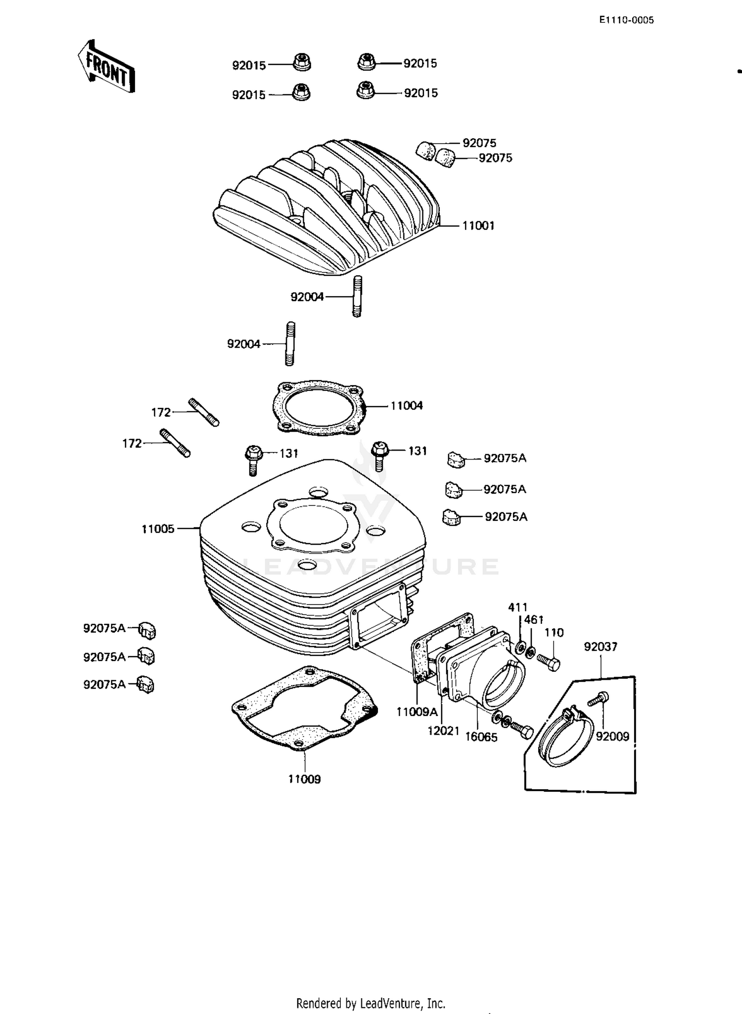 CYLINDER HEAD/CYLINDER/REED VALVE ('82-'