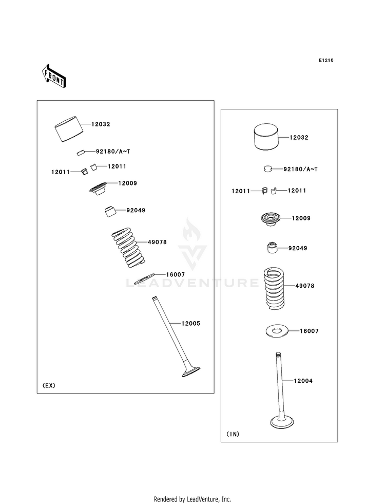 Valve(S) EX300BEF Ninja 300 ABS (2014) Schematic