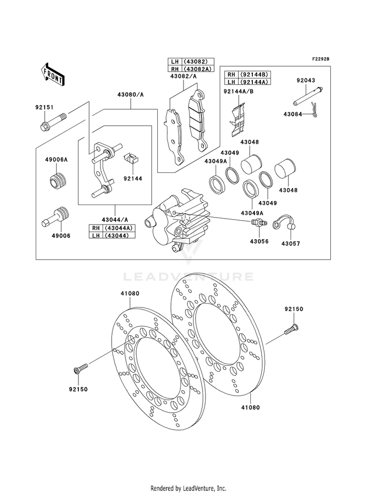 Front Brake (P24) Schematic