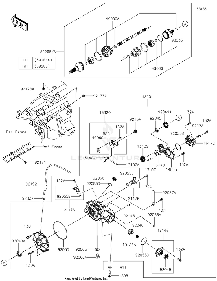 Drive Shaft-Front Schematic