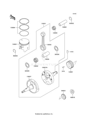 Crankshaft/piston(s) Schematic