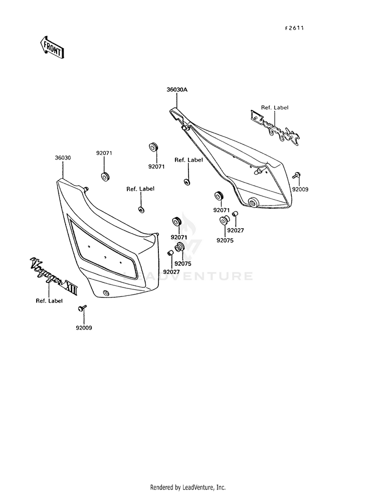Side Covers (Zg1200-B6/B7) Schematic