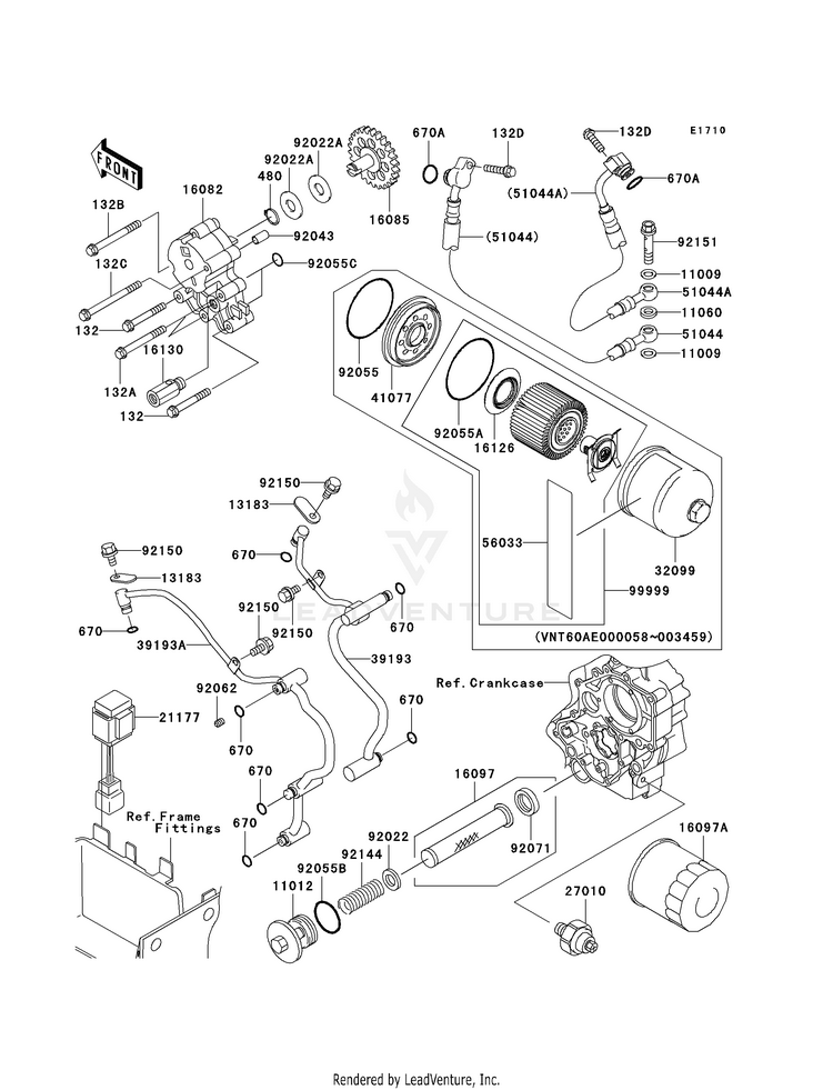Oil Pump/Oil Filter Schematic