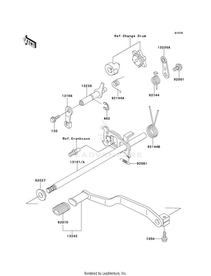 Gear Change Mechanism Schematic