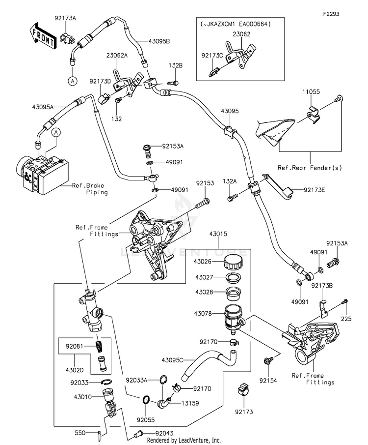 Rear Master Cylinder Schematic
