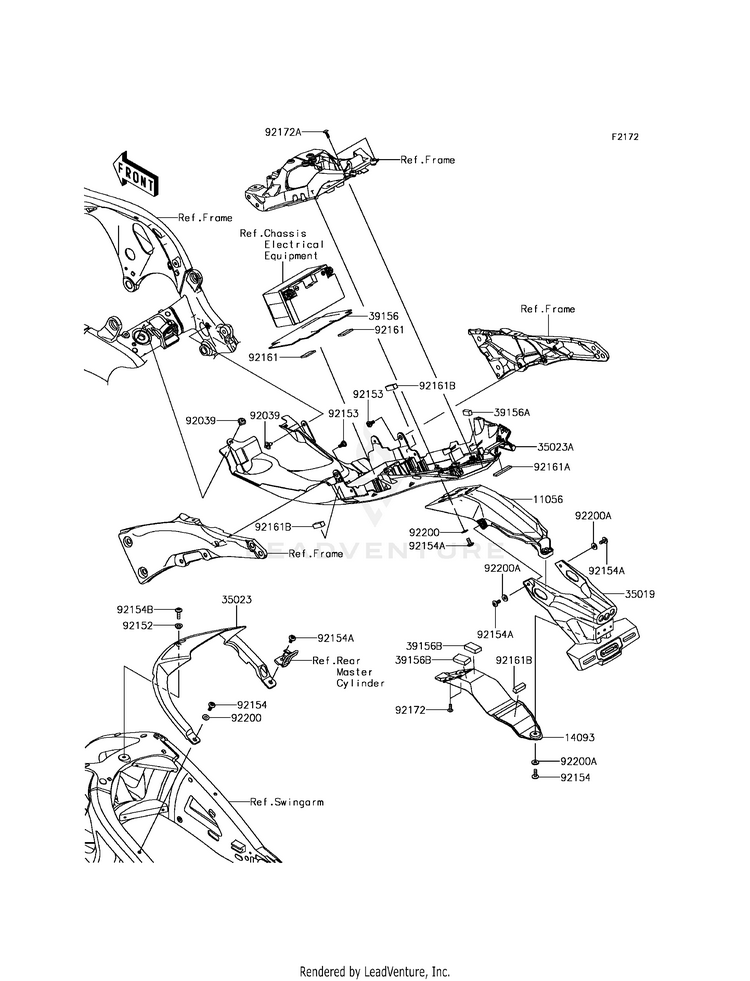 Rear Fender(S) Schematic
