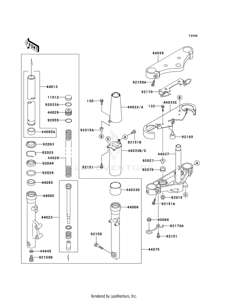 Front Fork Schematic