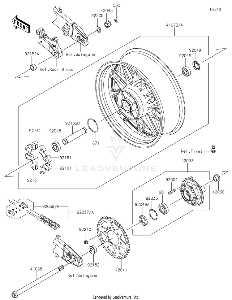 Rear Wheel/Chain Schematic