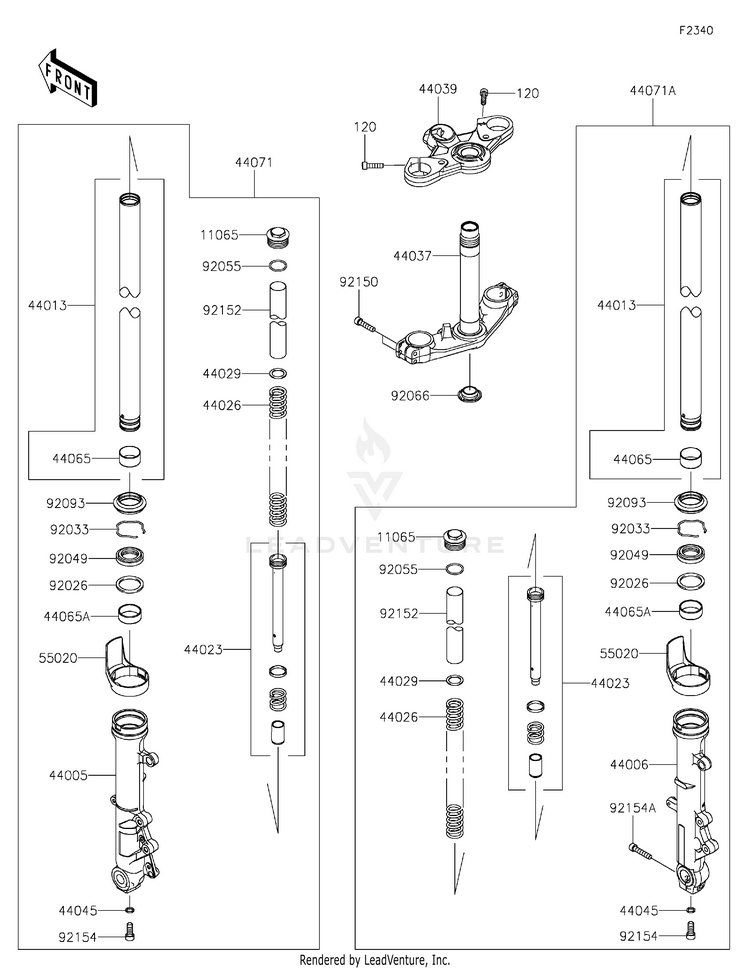 Front Fork Schematic