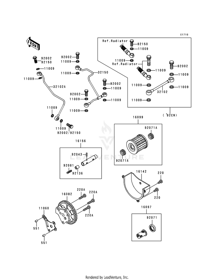 Oil Pump/Oil Filter Schematic