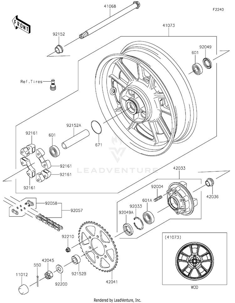 Rear Wheel/Chain Schematic