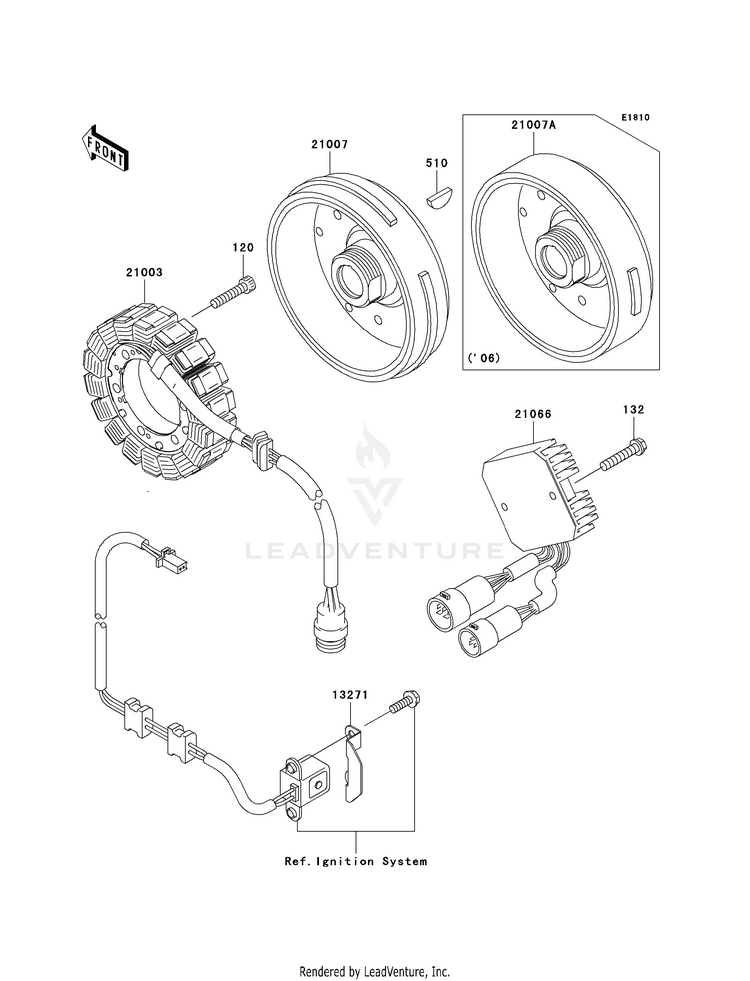 Generator KVF360AAF Prairie 360 4X4 (2010) Schematic