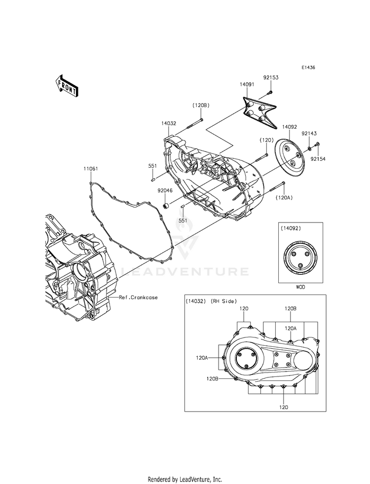 Right Engine Cover(S) Schematic