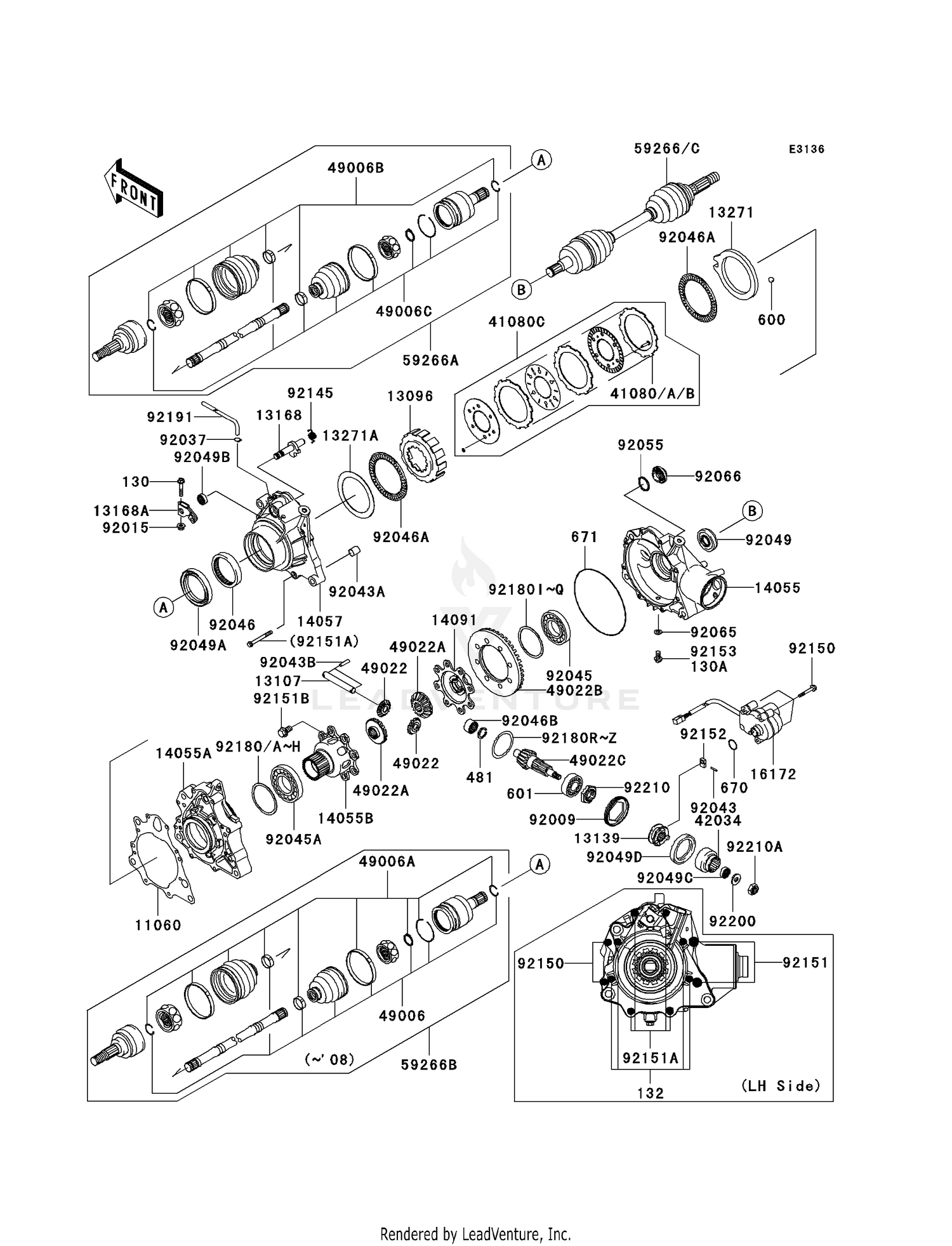 DRIVE SHAFT-FRONT