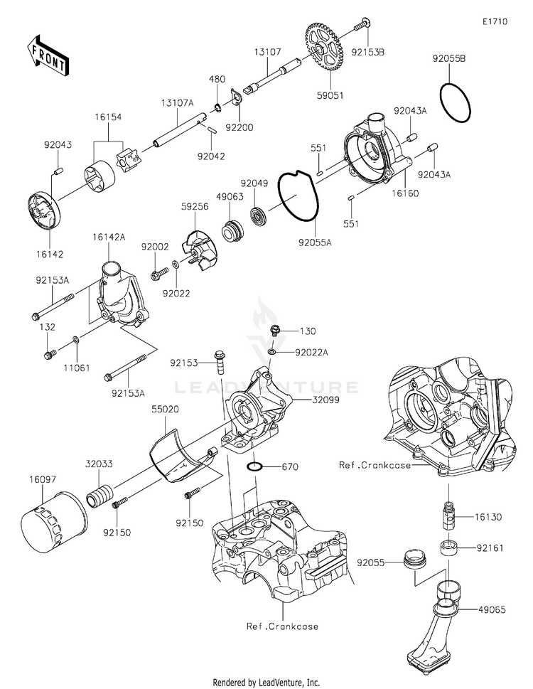 Oil Pump/Oil Filter Schematic