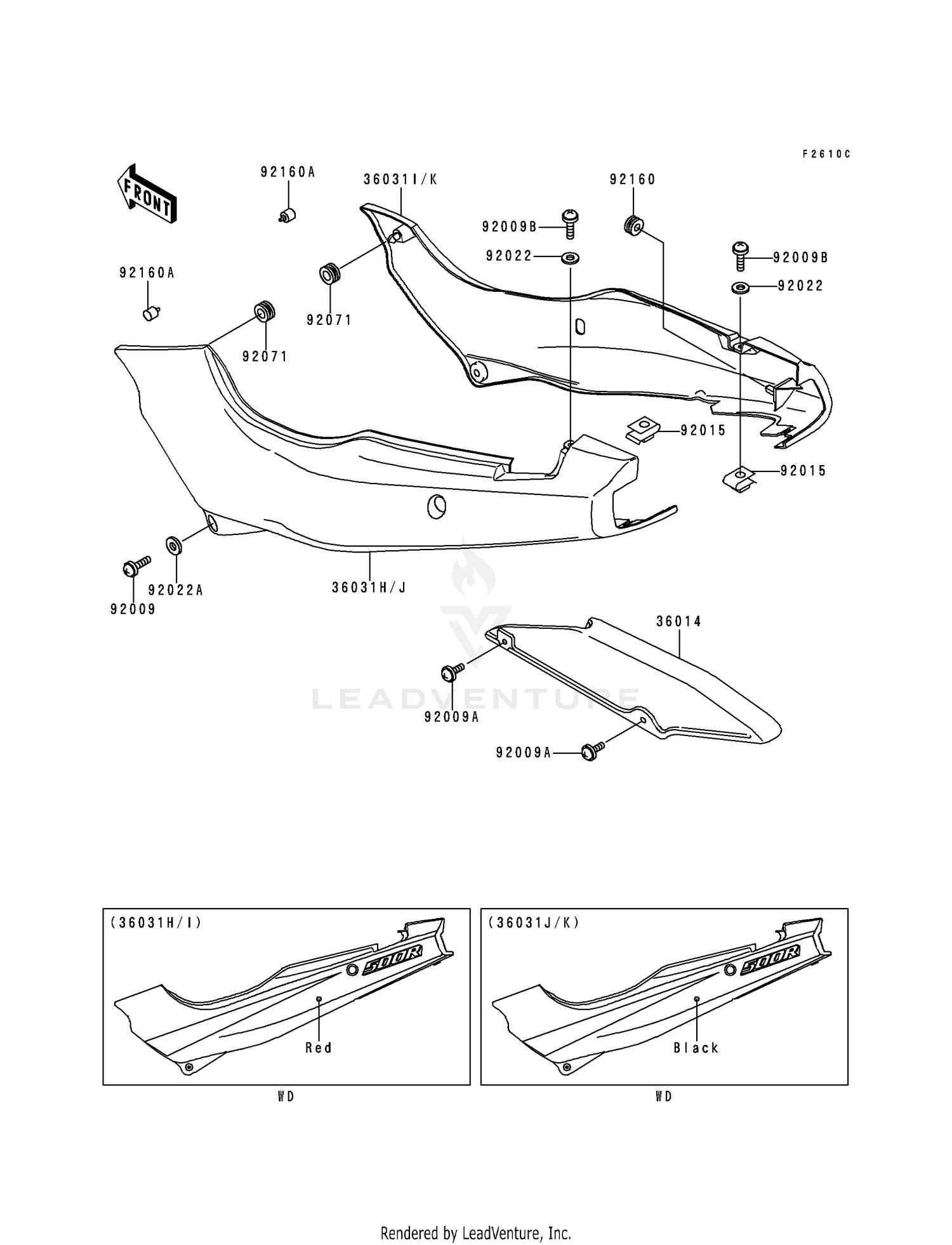 SIDE COVERS/CHAIN COVER (EX500-D5)