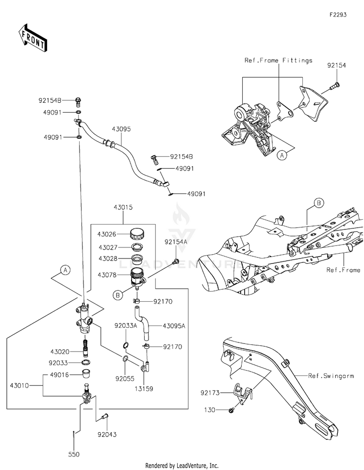 Rear Master Cylinder Schematic