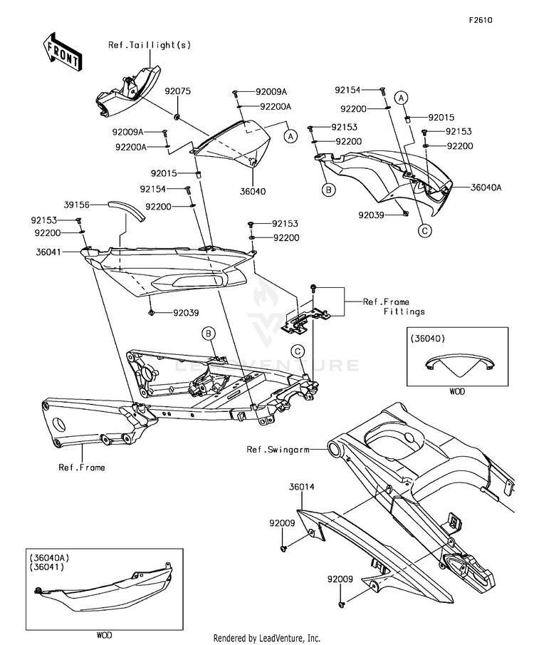 Side Covers/Chain Cover Schematic