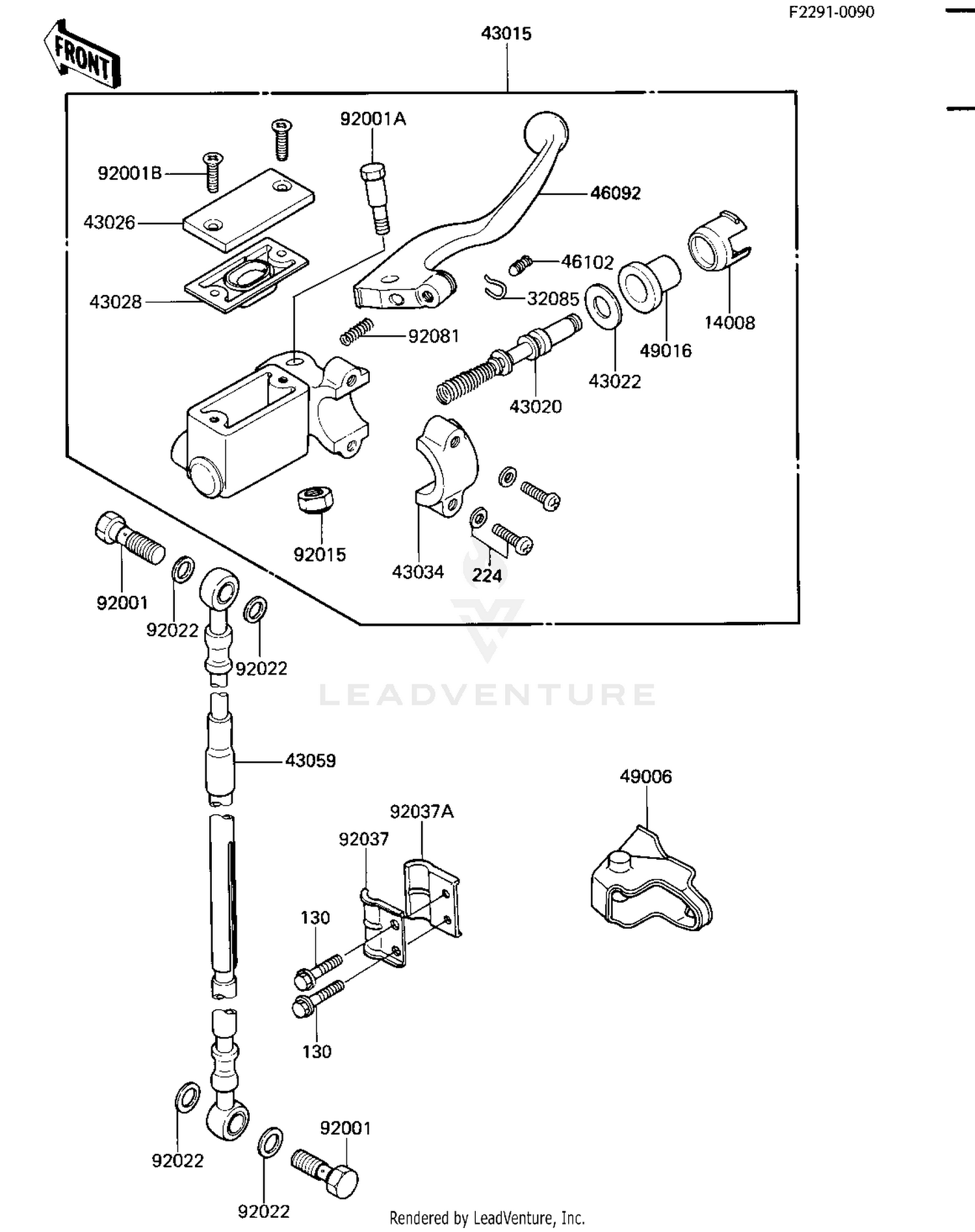 FRONT MASTER CYLINDER ('84 A2)