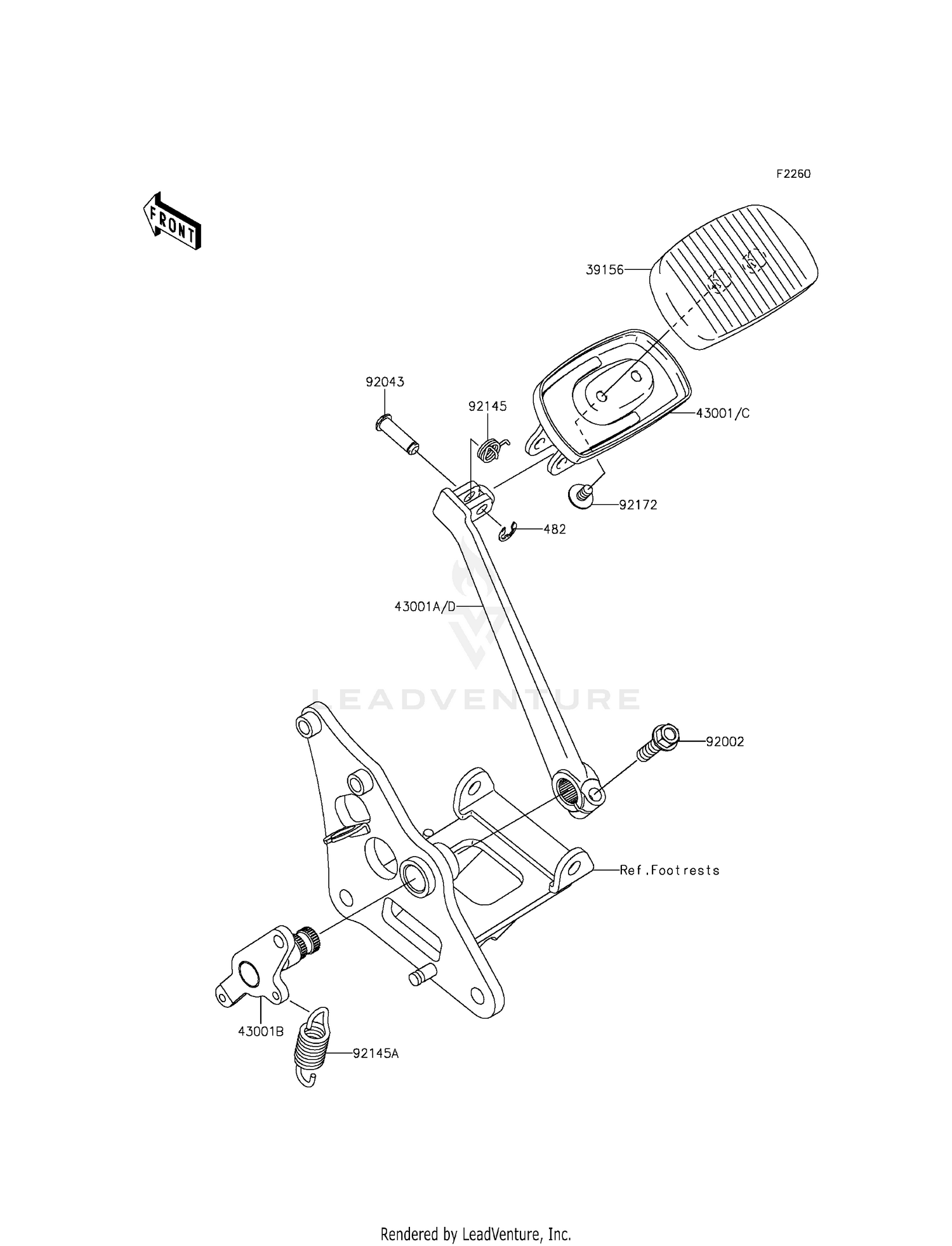BRAKE PEDAL/TORQUE LINK